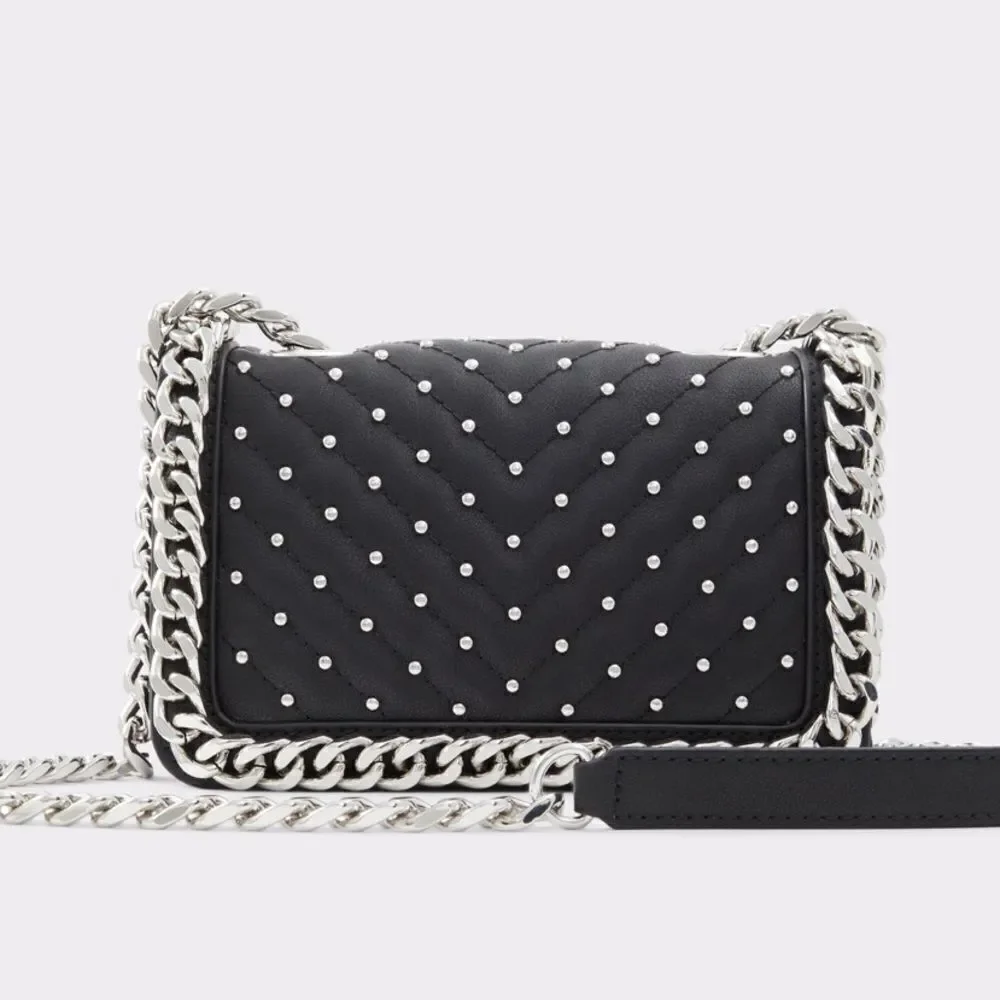 NWT Black Aldo Crossbody Bag w/ Stud Embellishments